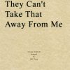 Gershwin - They Can't Take That Away From Me (String Quartet Score)