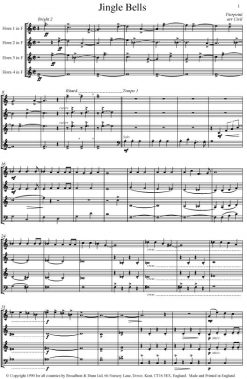 Pierpoint - Jingle Bells (Horn Quartet) - Parts Digital Download