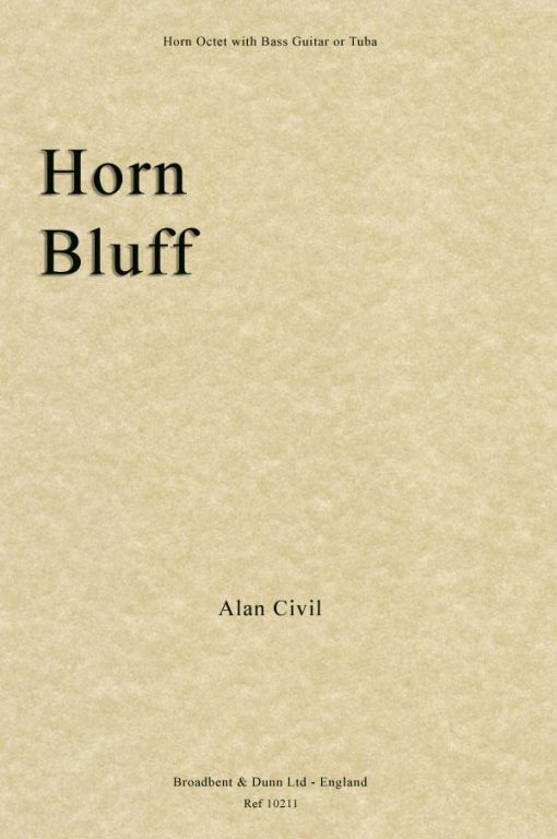 Alan Civil - Horn Bluff (Horn Octet with Bass Guitar or Tuba)