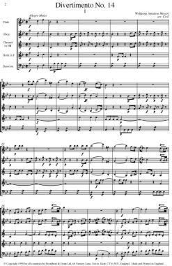 Mozart - Divertimento No. 14