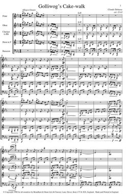 Debussy - Golliwog's Cakewalk from Children's Corner Piano Suite (Wind Quintet) - Score Digital Download
