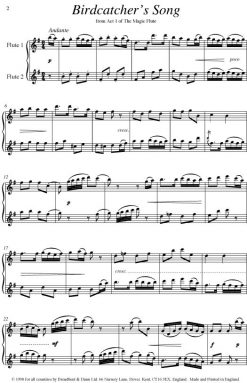 Mozart - Five Flute Duets - Digital Download