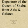 Handel - Departure of the Queen of Sheba from Acis and Galatea (String Quartet Score)
