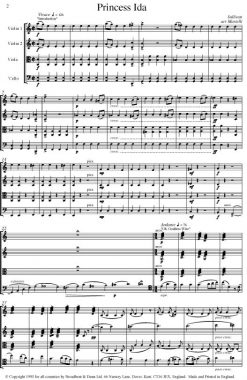 Sullivan - Princess Ida Selection (String Quartet Score) - Score Digital Download