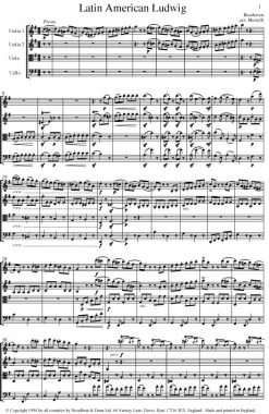 Beethoven - Latin American Ludwig (String Quartet Parts) - Parts Digital Download