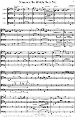 Gershwin - Someone To Watch Over Me (String Quartet Score) - Score Digital Download