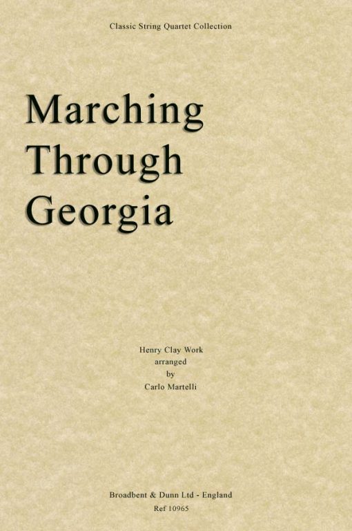 Work - Marching Through Georgia (String Quartet Parts)