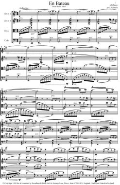 Debussy - En Bateau from Petite Suite (String Quartet Score) - Score Digital Download