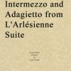 Bizet - Intermezzo and Adagietto from L'Arlésienne Suite (String Quartet Score)