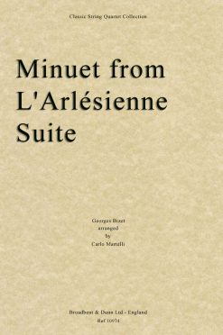 Bizet - Minuet from L'Arlésienne Suite (String Quartet Score)