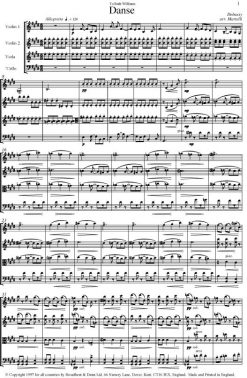 Debussy - Danse (String Quartet Parts) - Parts Digital Download