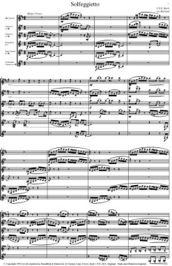 C. P. E. Bach - Solfeggietto (Clarinet Sextet) - Parts Digital Download