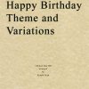Hill - Happy Birthday Theme and Variations (String Quartet Score)