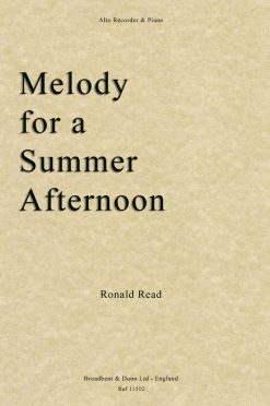 Ronald Read - Melody for a Summer Afternoon (Alto Recorder & Piano)