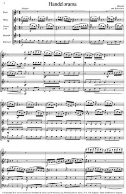 Handel - Handelorama (Wind Quintet) - Score Digital Download