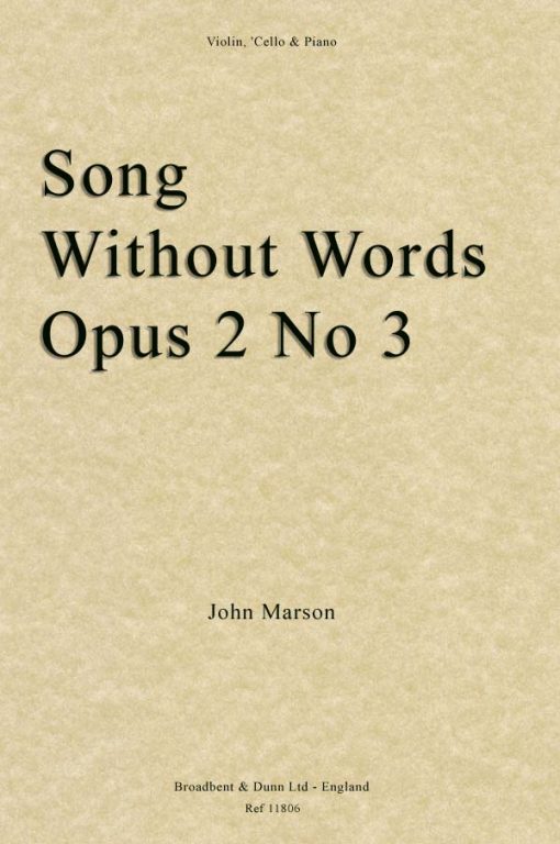 John Marson - Song without Words