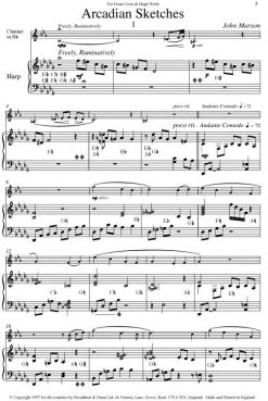 John Marson - Arcadian Sketches (Clarinet & Harp) - Digital Download