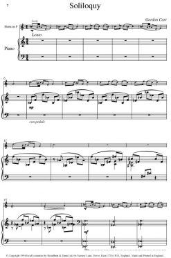 Gordon Carr - Soliloquy (Horn & Piano) - Digital Download