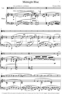 Terence Johns - Midnight Blue (Viola & Piano) - Digital Download