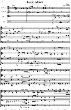 Wagner - Grand March from Tannhà¤user (String Quartet Parts) - Parts Digital Download