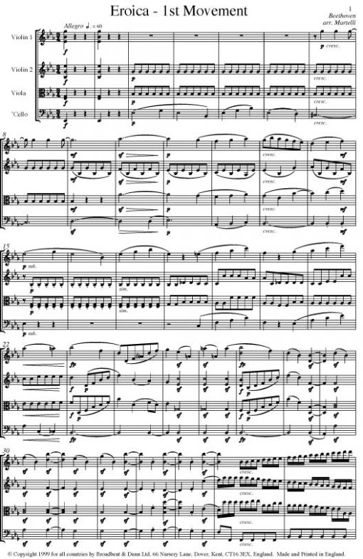 Beethoven - Symphony No. 3 Eroica Movement 1