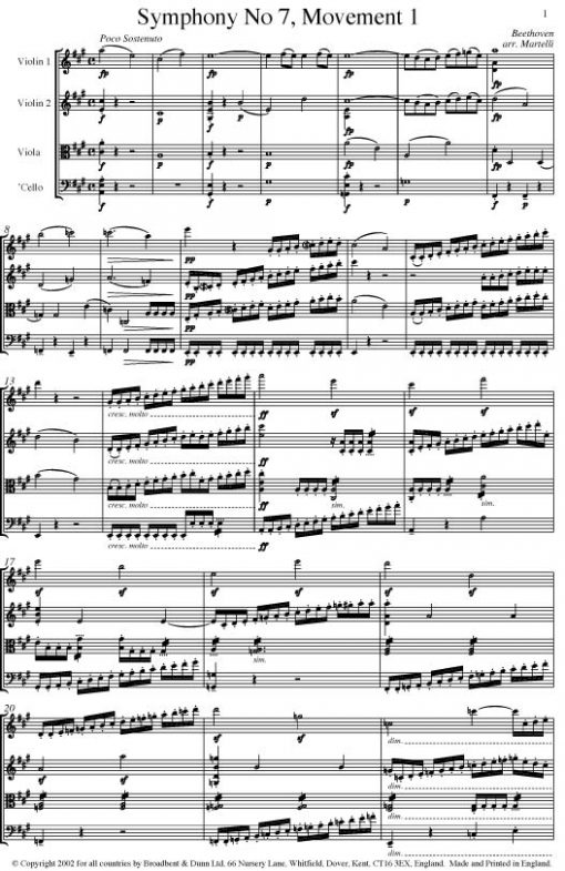 Beethoven - Symphony No. 7 Movement 1