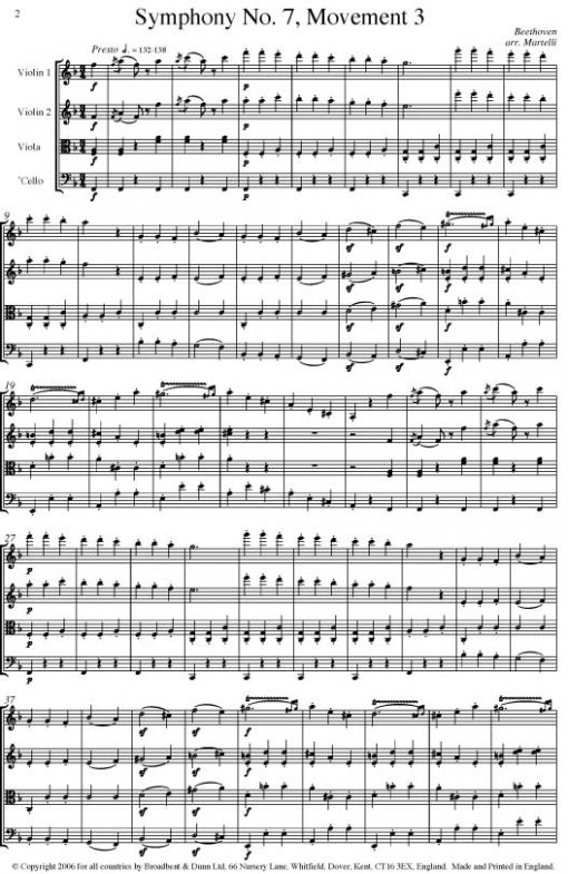 Beethoven - Symphony No. 7 Movement 3