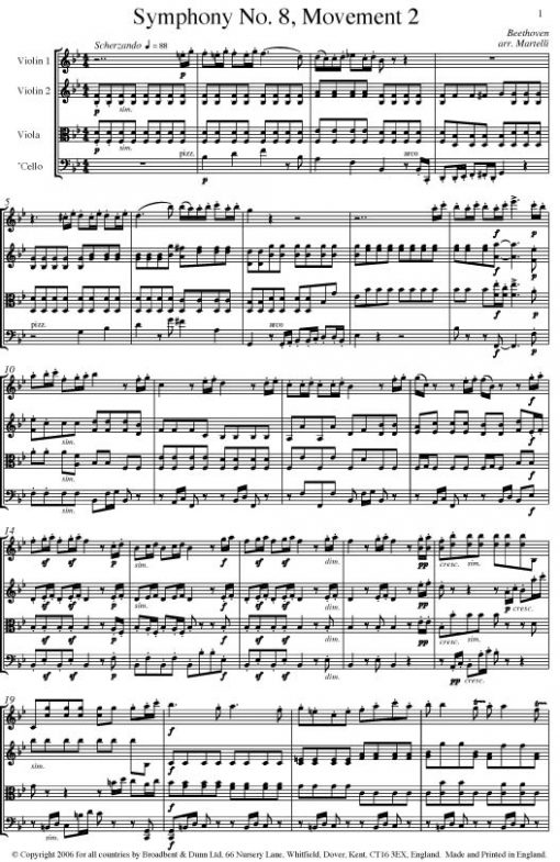 Beethoven - Symphony No. 8 Movement 2