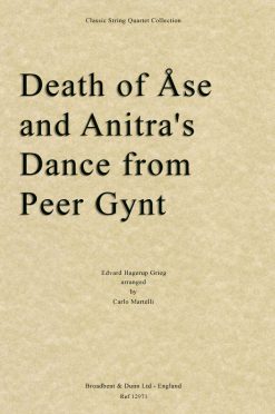 Grieg - Death of Åse and Anitra's Dance from Peer Gynt (String Quartet Score)