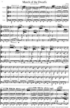 Grieg - March of the Dwarfs from Lyric Pieces (String Quartet Score) - Score Digital Download