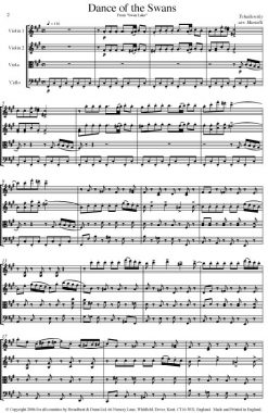Tchaikovsky - Dance of the Swans from Swan Lake (String Quartet Score) - Score Digital Download