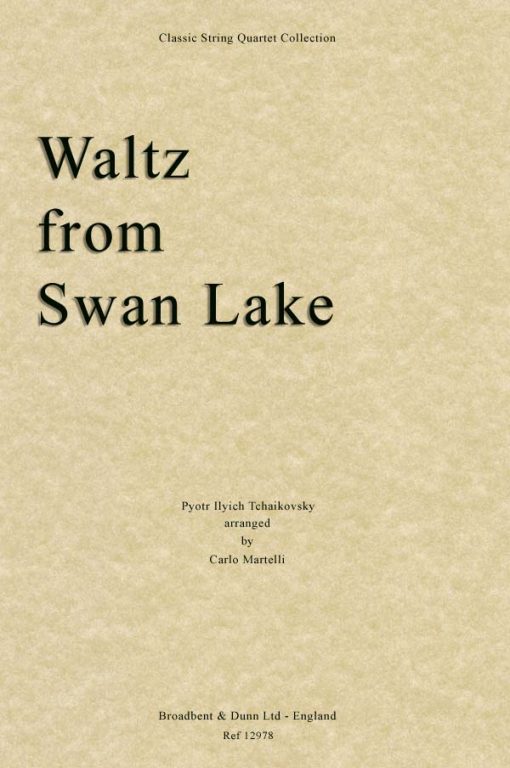 Tchaikovsky - Waltz from Swan Lake (String Quartet Score)