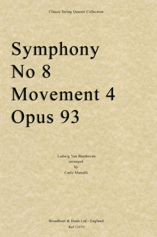 Beethoven - Symphony No. 8 Movement 4