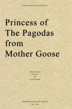 Ravel - Princess of the Pagodas from Mother Goose (String Quartet Score)