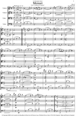 Ravel - Menuet from Le Tombeau de Couperin (String Quartet Parts) - Parts Digital Download
