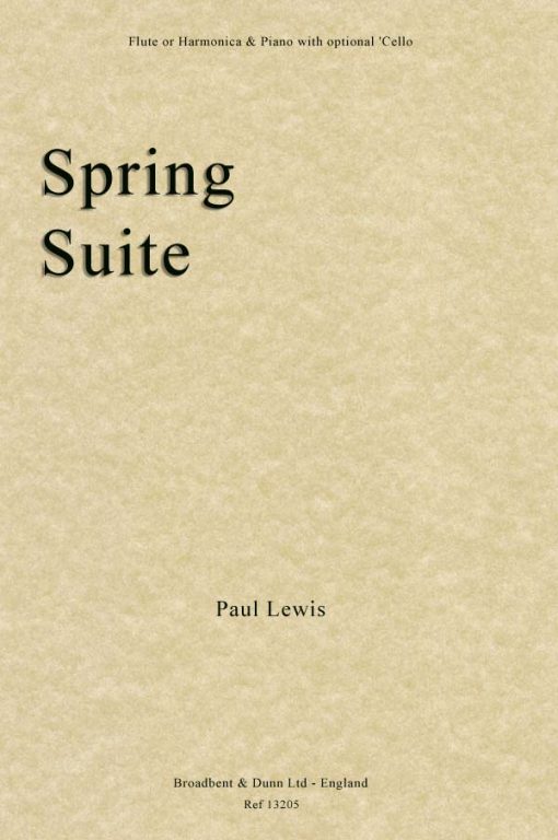 Paul Lewis - Spring Suite (Flute or Harmonica & Piano with optional 'Cello)
