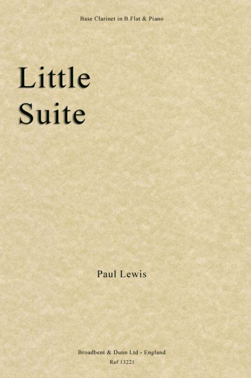 Paul Lewis - Little Suite (Bass Clarinet in B Flat & Piano)