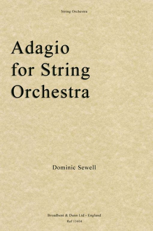 Dominic Sewell - Adagio for String Orchestra (Parts)