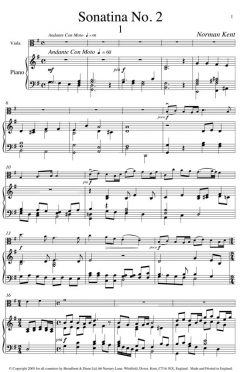Norman Kent - Sonatina No. 2 (Viola & Piano) - Digital Download