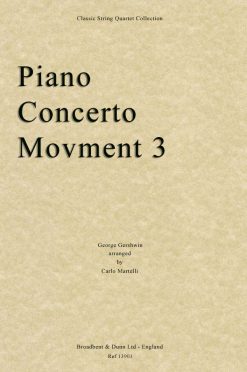 Gershwin - Piano Concerto Movement 3 (String Quartet Score)