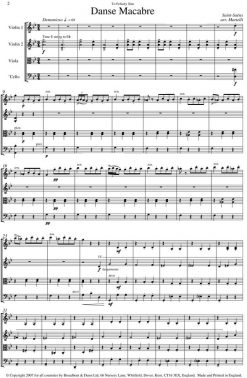 Saint-Saëns - Danse Macabre (String Quartet Parts) - Parts Digital Download