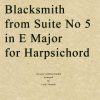 Handel - The Harmonious Blacksmith from Suite No. 5 in E Major for Harpsichord (String Quartet Parts)