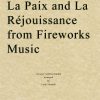 Handel - La Paix and La Réjouissance from Music for the Royal Fireworks (String Quartet Parts)
