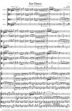 Elgar - Sun Dance from Wand of Youth Suite No. 1 (String Quartet Score) - Score Digital Download