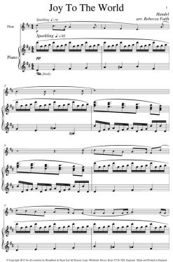 Handel - Joy To The World (Flute & Piano) - Digital Download