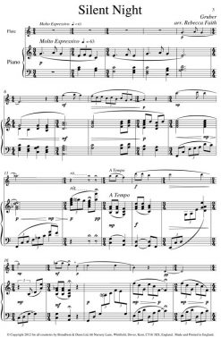 Gruber - Silent Night (Flute & Piano) - Digital Download