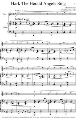 Mendelssohn - Hark The Herald Angels Sing (Flute & Piano) - Digital Download